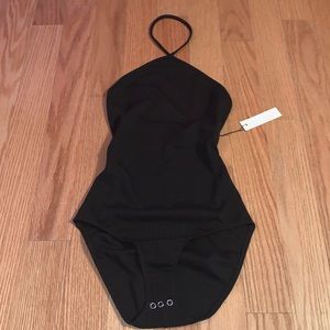 Capulet Ribbed Halter Bodysuit XS